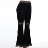 Goth Lace Velvet Flares - Festigal