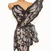 3D Butterfly Wing Asymmetrical Dress