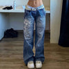 Indie Y2K Style Low Waisted Cargo Pants - Festigal