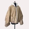 Men's Suede Hoodie Bomber Jacket - Festigal