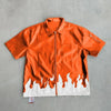 Faux Leather Flame Shirt - Festigal
