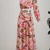 Floral Chain Belt Maxi Dress - Festigal