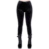 Gothic Bodycon Black Embossed Pants - Festigal