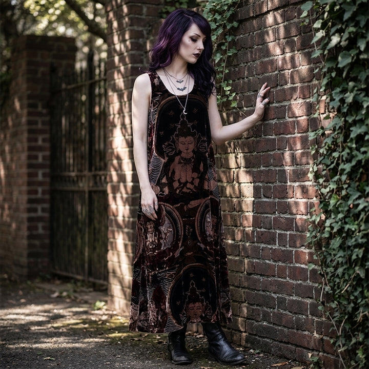 Buddha Silk Velvet Dress