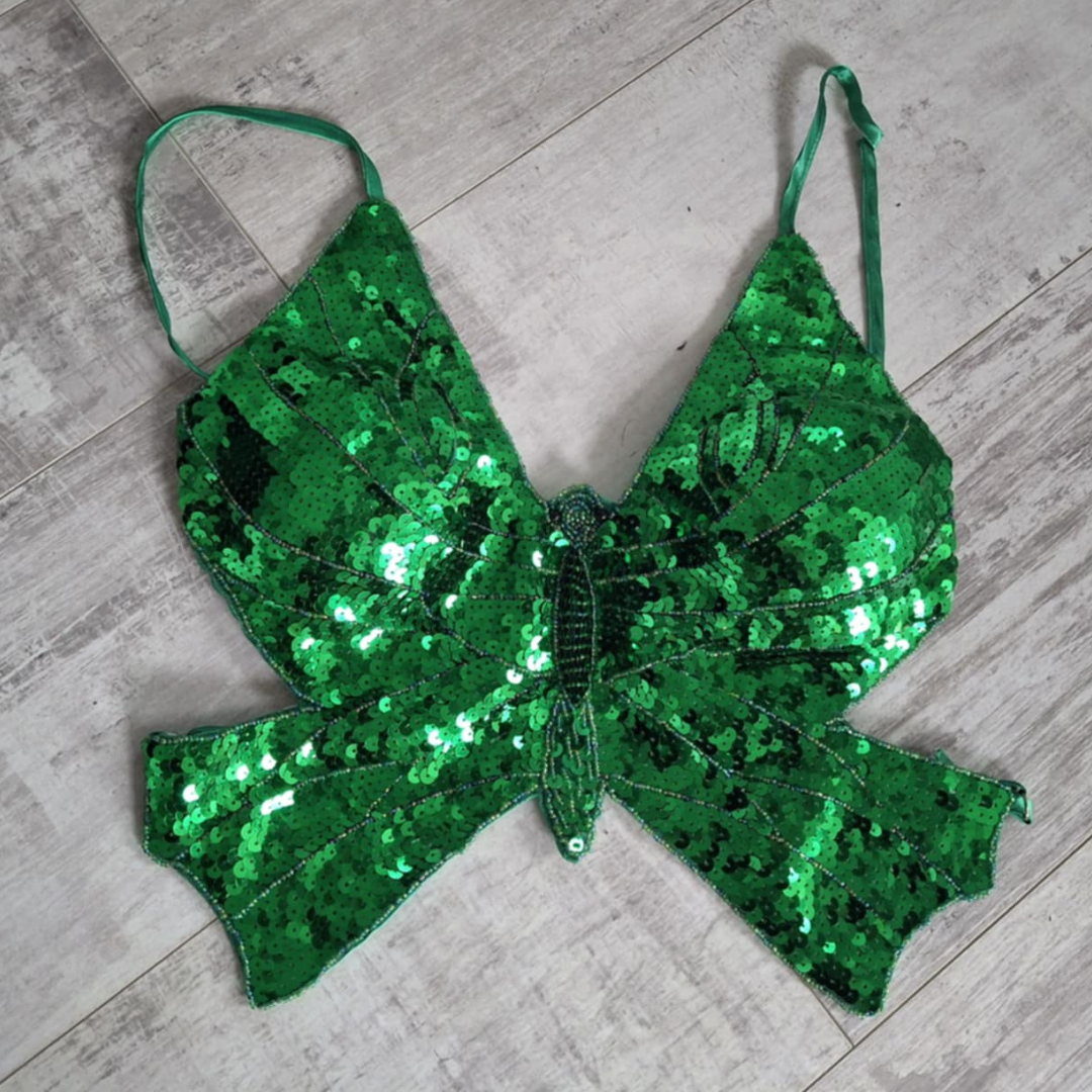 Butterfly Sequin Festival Top - Festigal