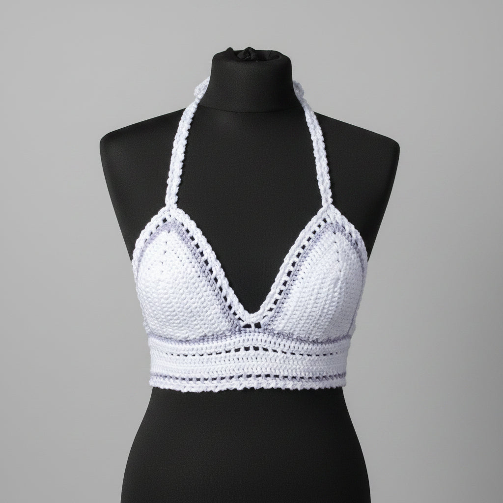 Gehaakte Bralette Top (vulling optioneel)