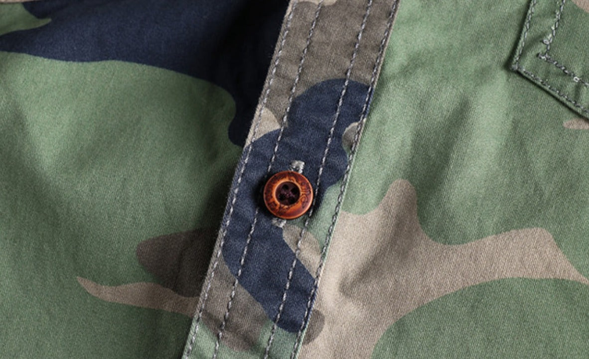 Men's Camouflage Cargo Shirt - Festigal