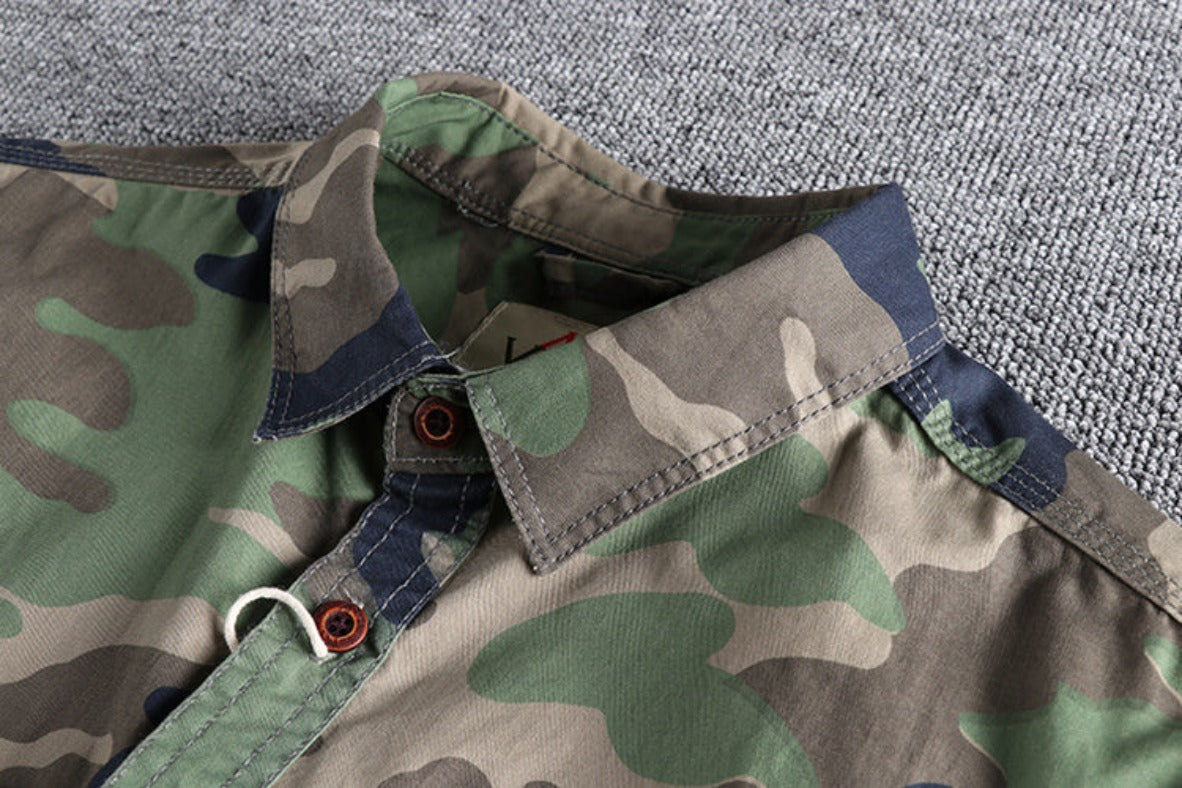 Men's Camouflage Cargo Shirt - Festigal