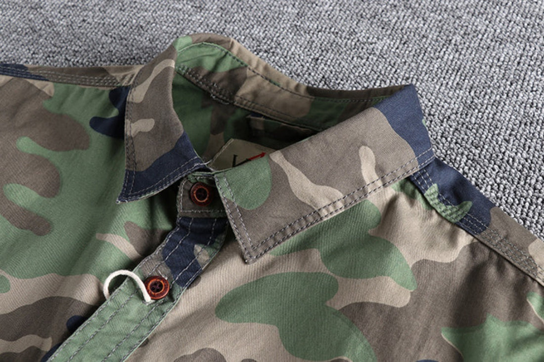 Men's Camouflage Cargo Shirt - Festigal
