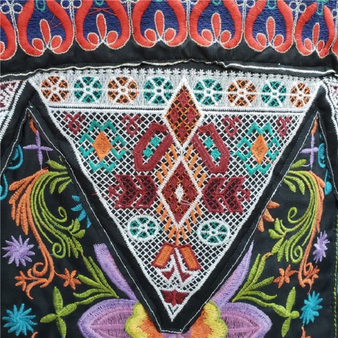 Embroided Oversized Light Blue Denim Jacket - Festigal