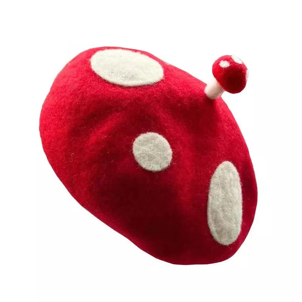 Wool Mushroom Beret - Festigal