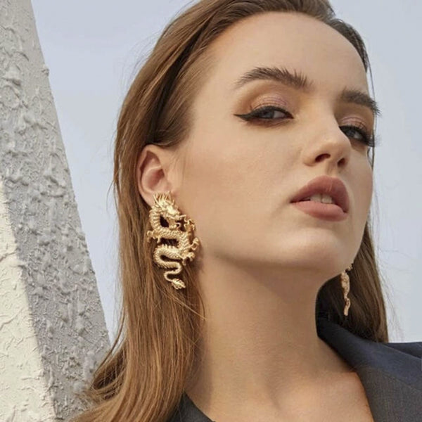 Chinese New Year Dragon Earrings - Festigal
