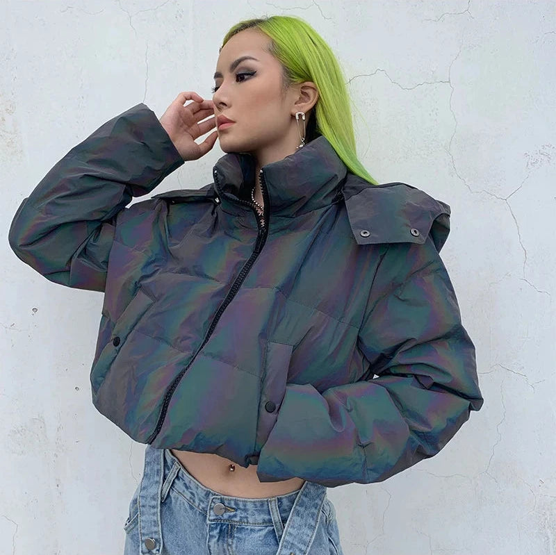 Reflective Devil Puffer Jacket - Festigal