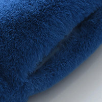 Oversized Blue Faux Fur Coat - Festigal