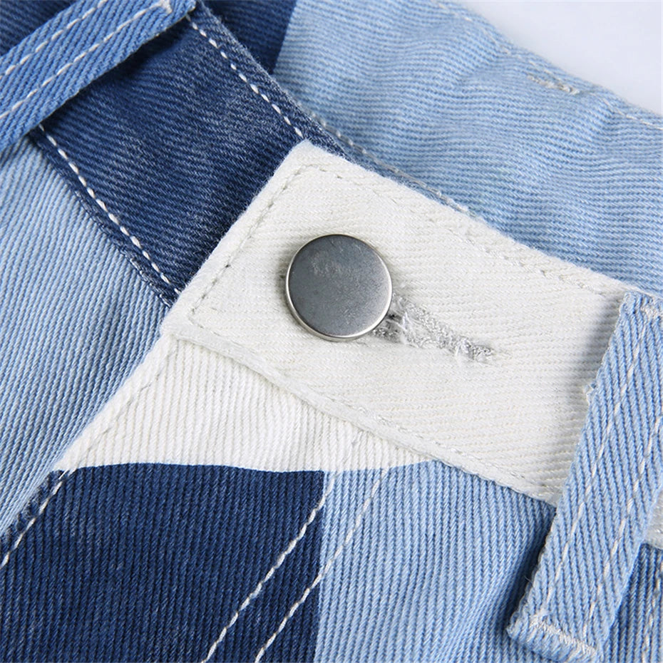 Harlequin Diamonds Wide Leg Jeans - Festigal