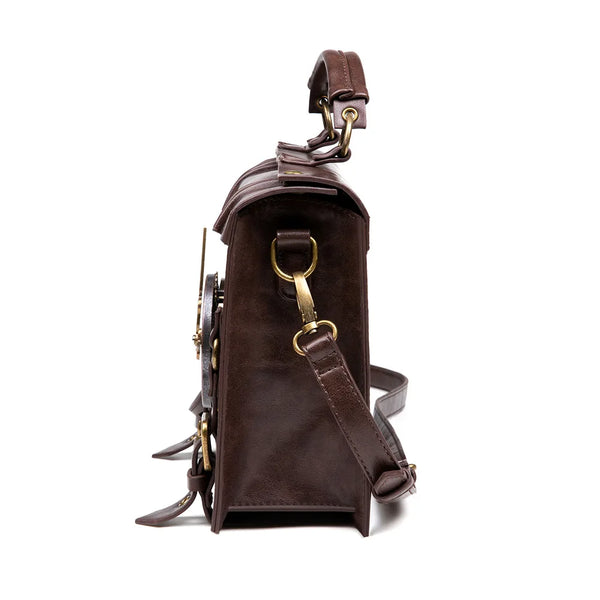 Steampunk Vintage Look Timepiece Shoulder Bag - Festigal