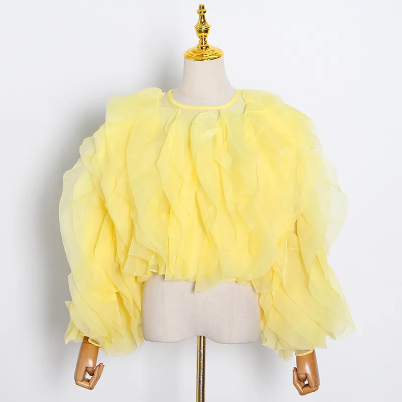 Exaggerated Chiffon Blouse - Festigal