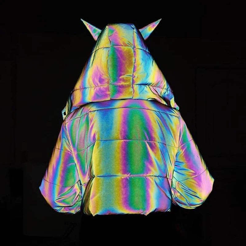 Reflective Devil Puffer Jacket - Festigal