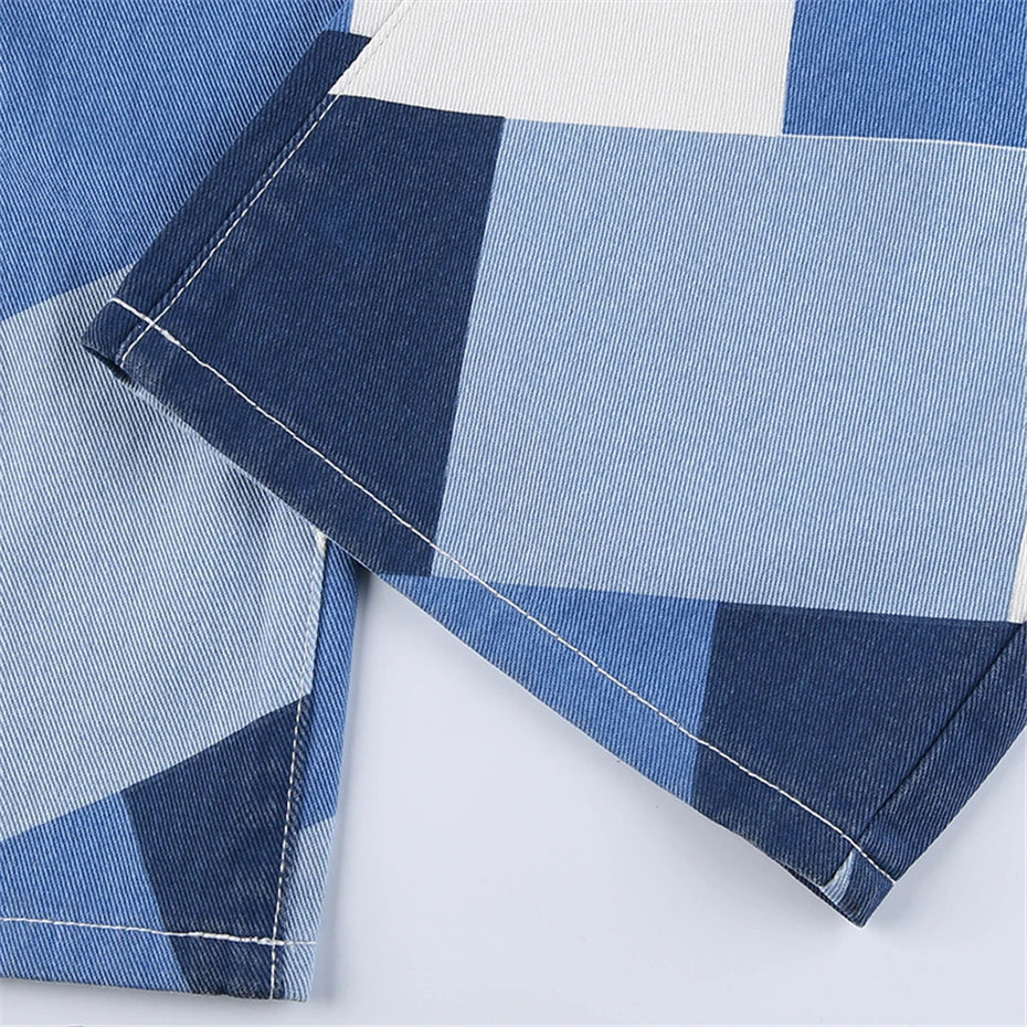 Harlequin Diamonds Wide Leg Jeans - Festigal