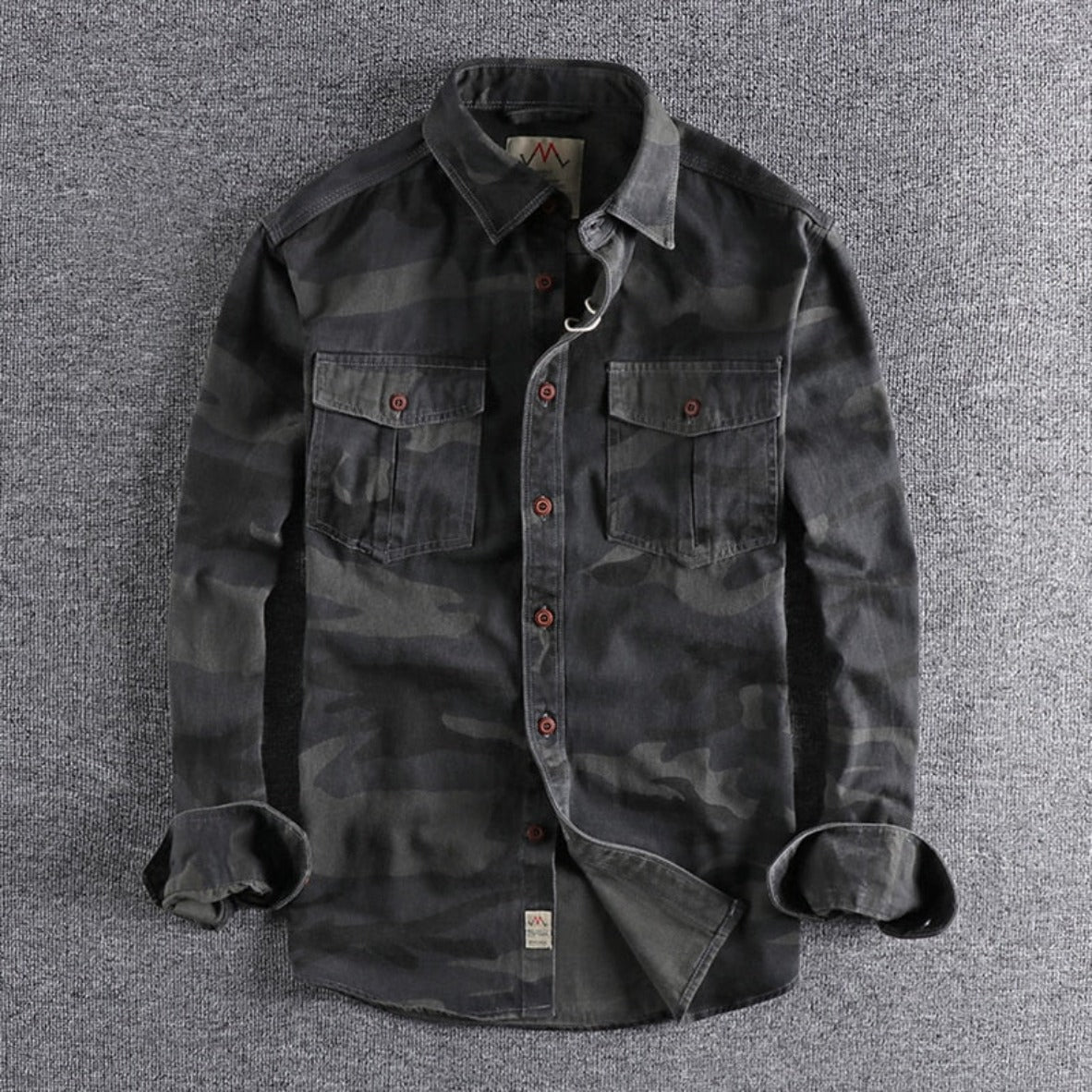 Men's Camouflage Cargo Shirt - Festigal