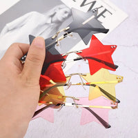 Rimless Star Shape Sunglasses - Festigal