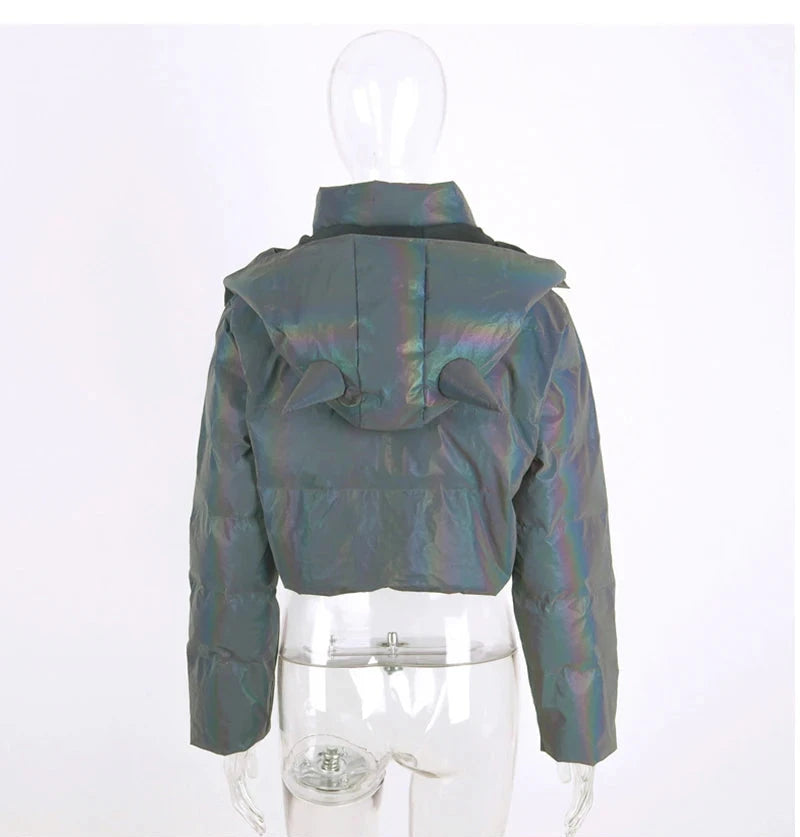 Reflective Devil Puffer Jacket - Festigal