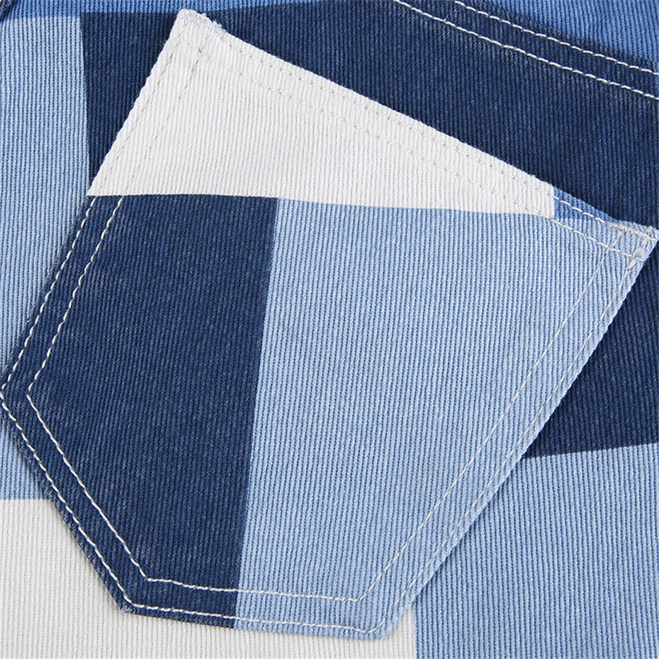 Harlequin Diamonds Wide Leg Jeans - Festigal