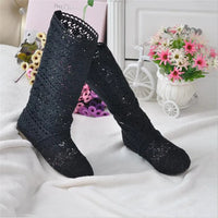 Crochet Mid-Calf Knitted Boots