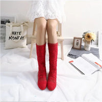Crochet Mid-Calf Knitted Boots