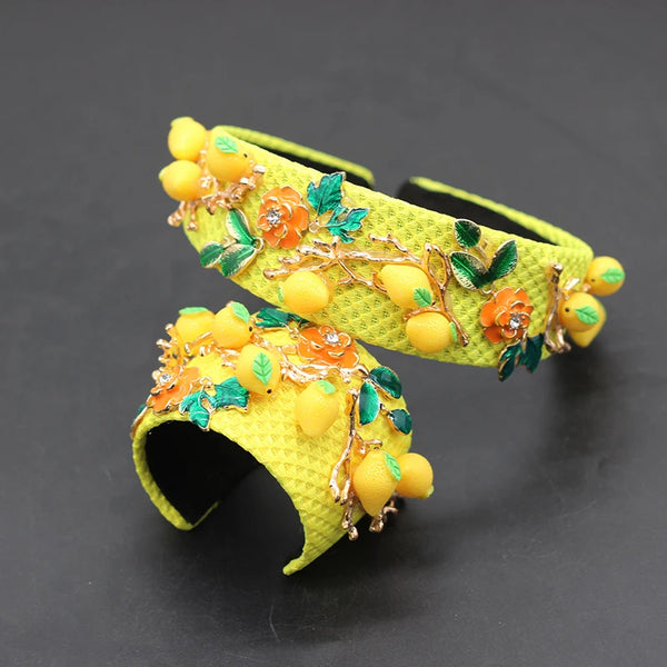 Lemon Hairband and Bracelet Set - Festigal