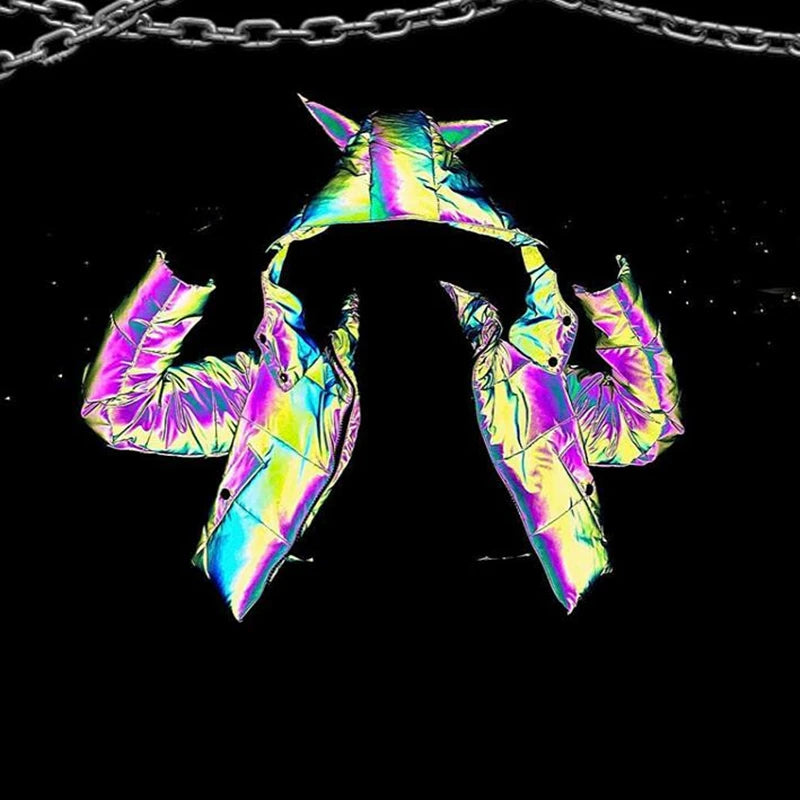 Reflective Devil Puffer Jacket - Festigal