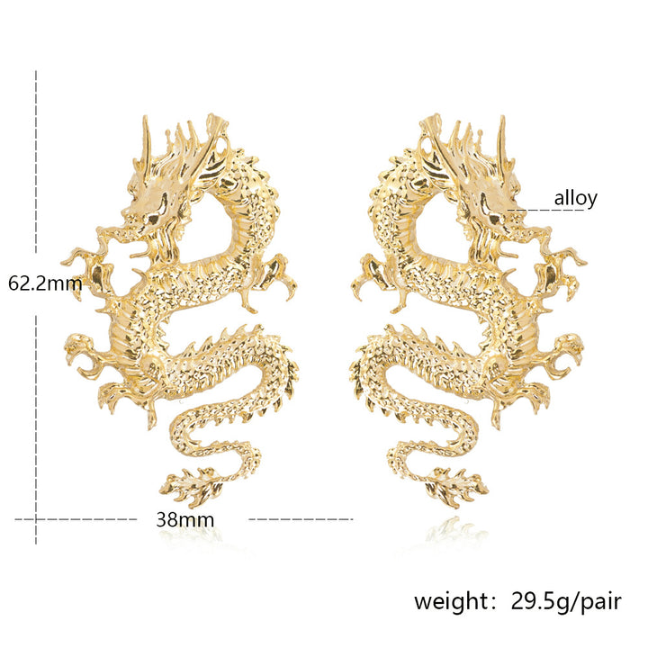 Chinese New Year Dragon Earrings - Festigal