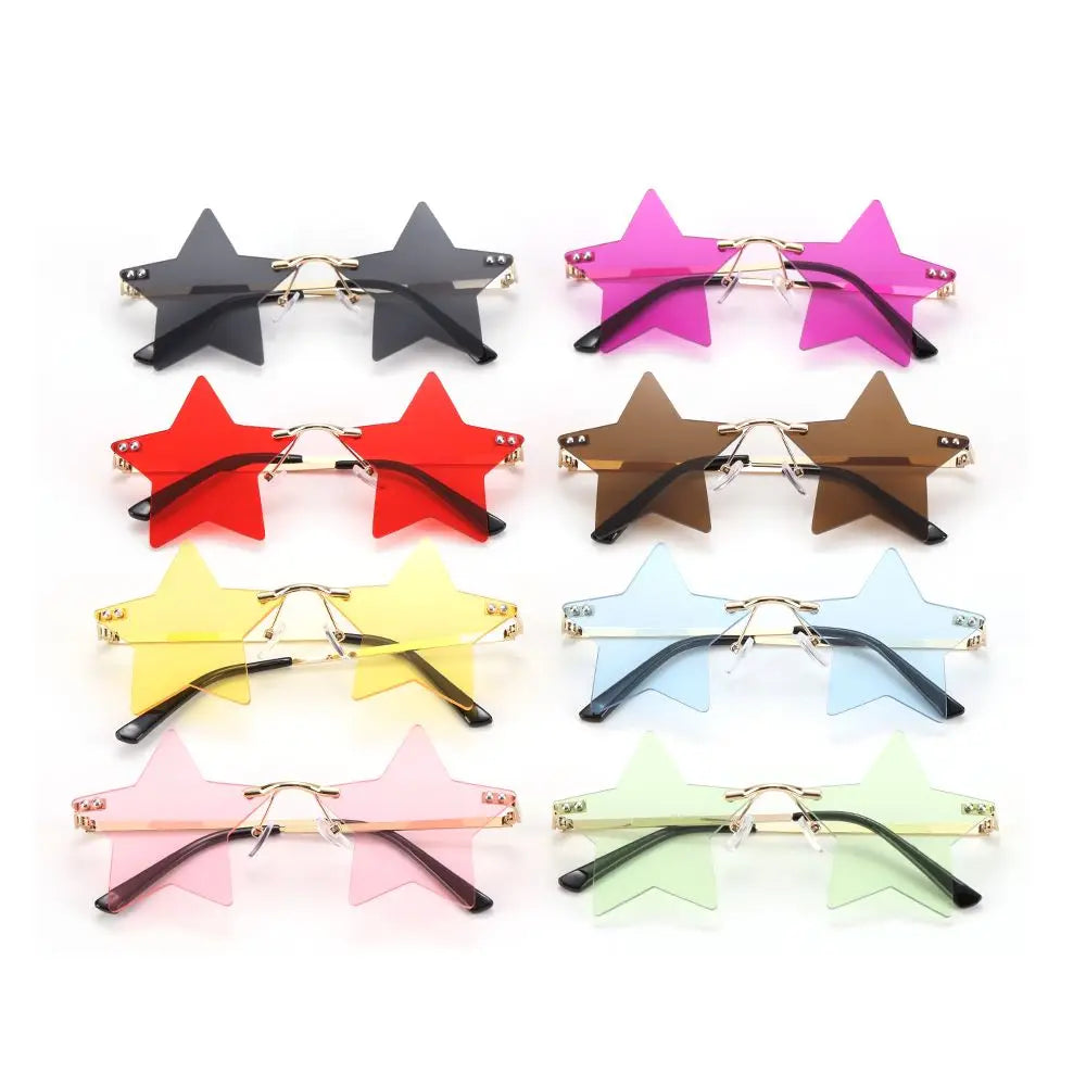 Rimless Star Shape Sunglasses - Festigal
