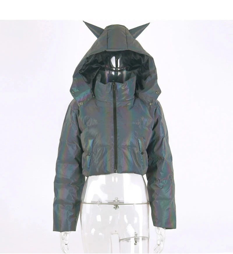 Reflective Devil Puffer Jacket - Festigal