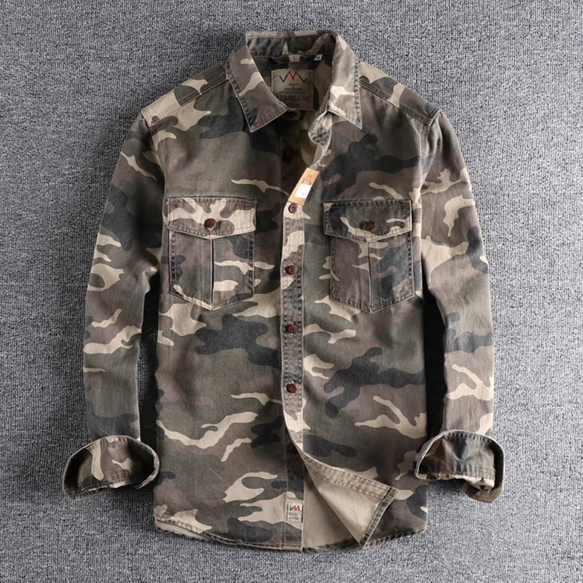 Men's Camouflage Cargo Shirt - Festigal
