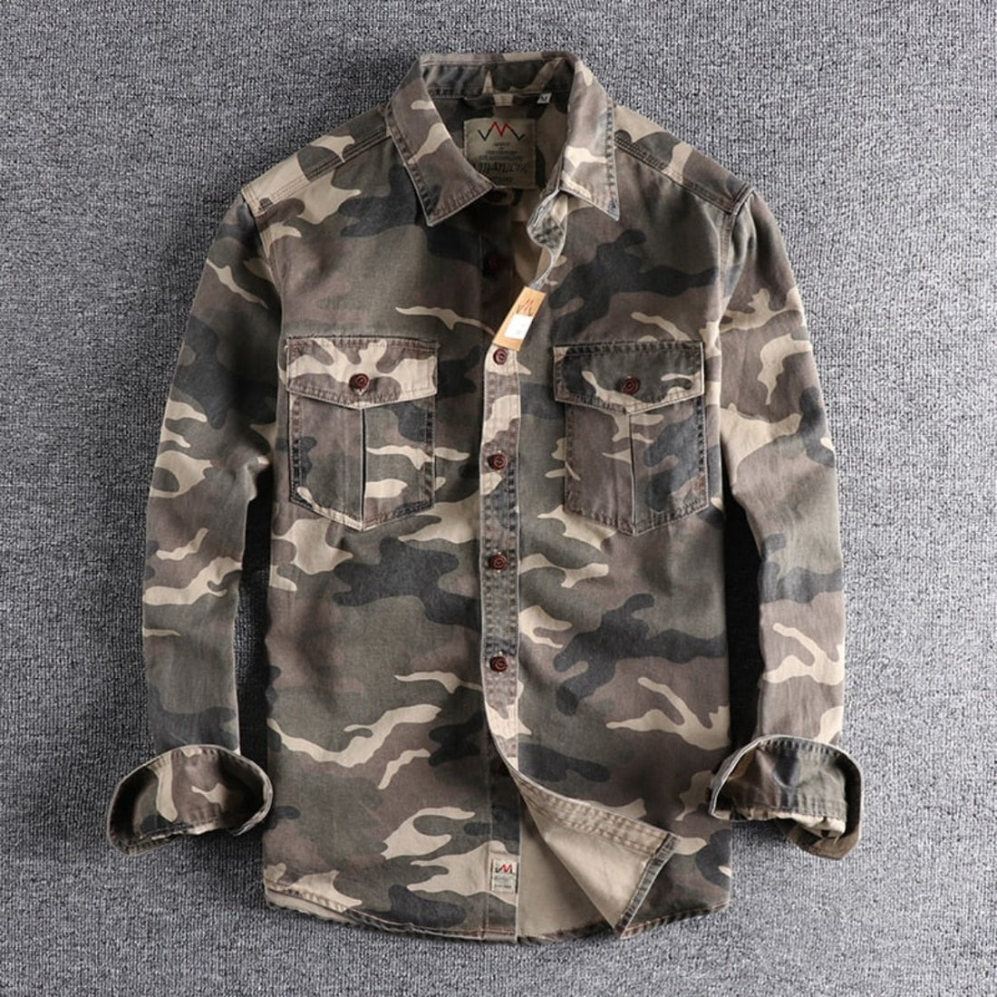 Men's Camouflage Cargo Shirt - Festigal