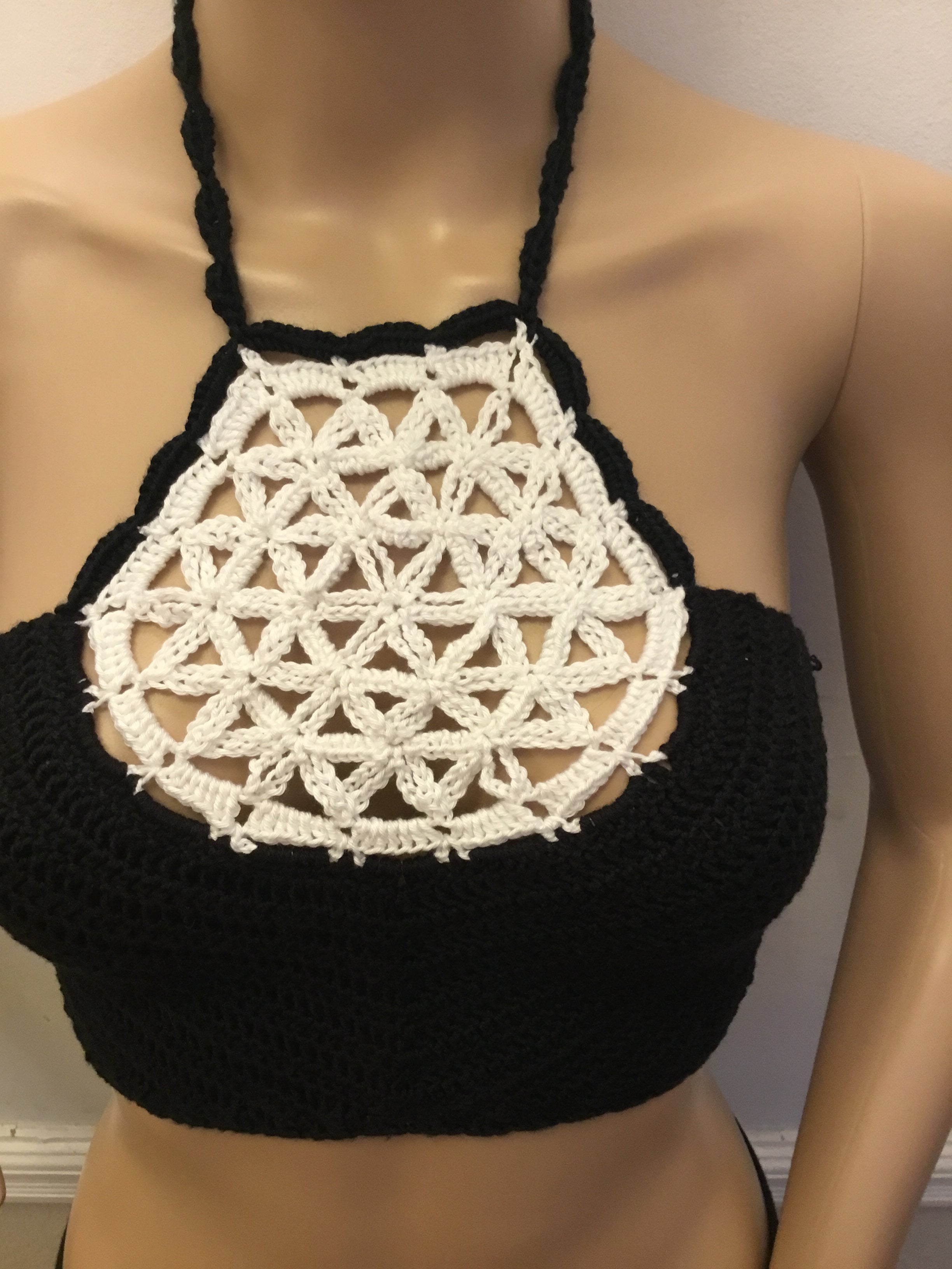 Gehäkeltes Festival Neckholder-Top