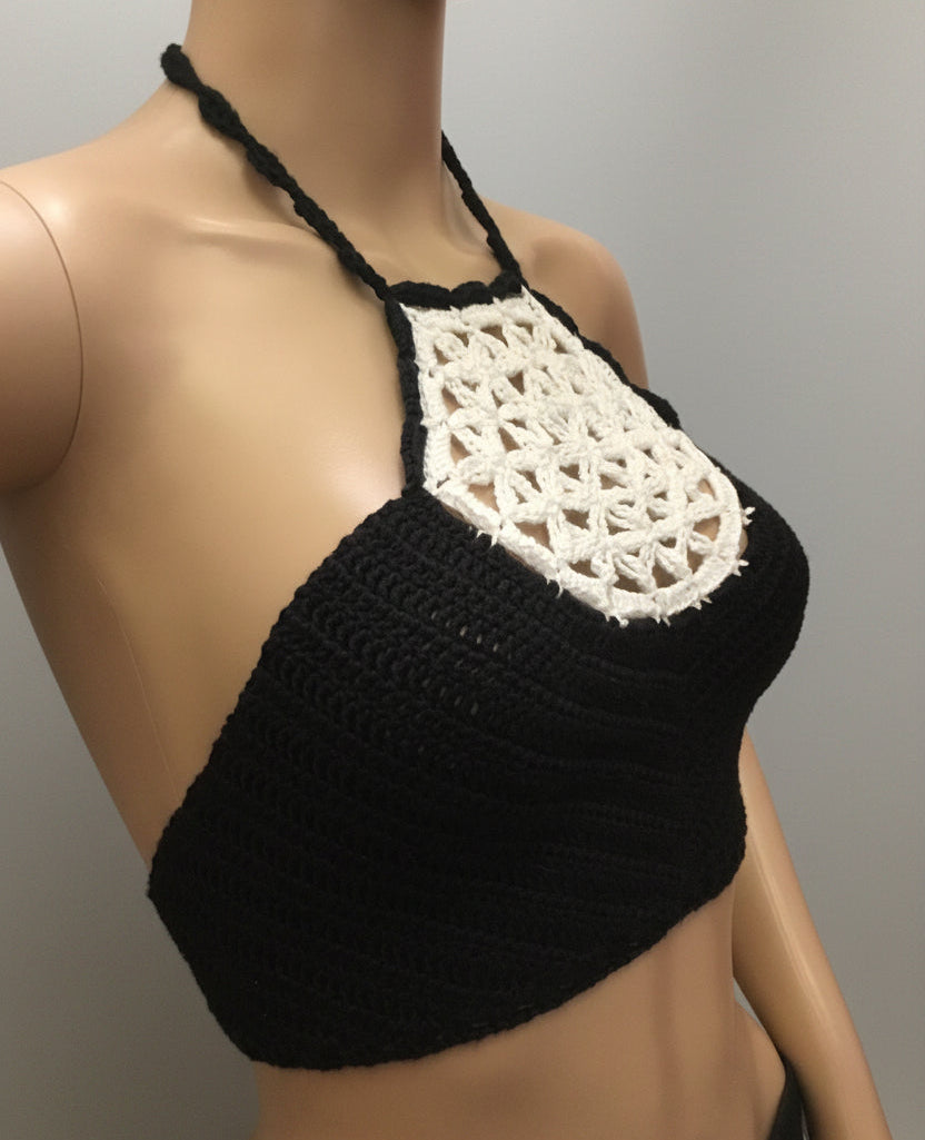 Gehäkeltes Festival Neckholder-Top