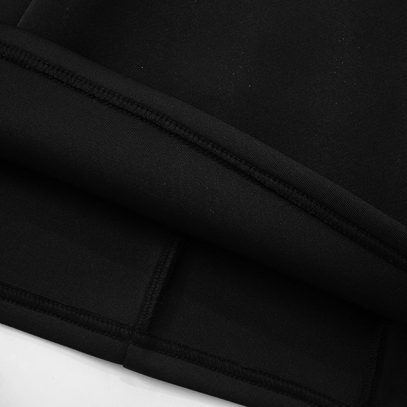 Faux Fur Trim A-Line Dress - Festigal