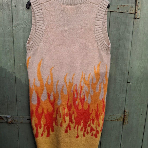 The Ragged Priest flame knit dress. Size XS. - Festigal
