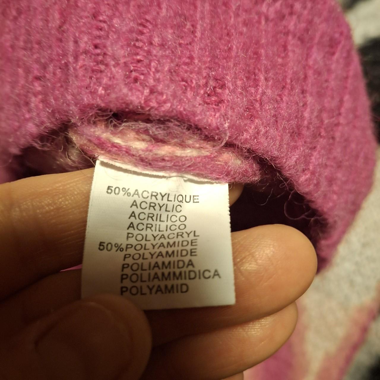 Pink and Black Flame Sweater from Ciao Milano. Size M UK 10. - Festigal