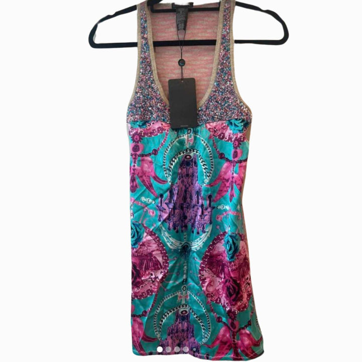 Custo Barcelona Women's Long Top Dress BNWT Size 3 - Festigal