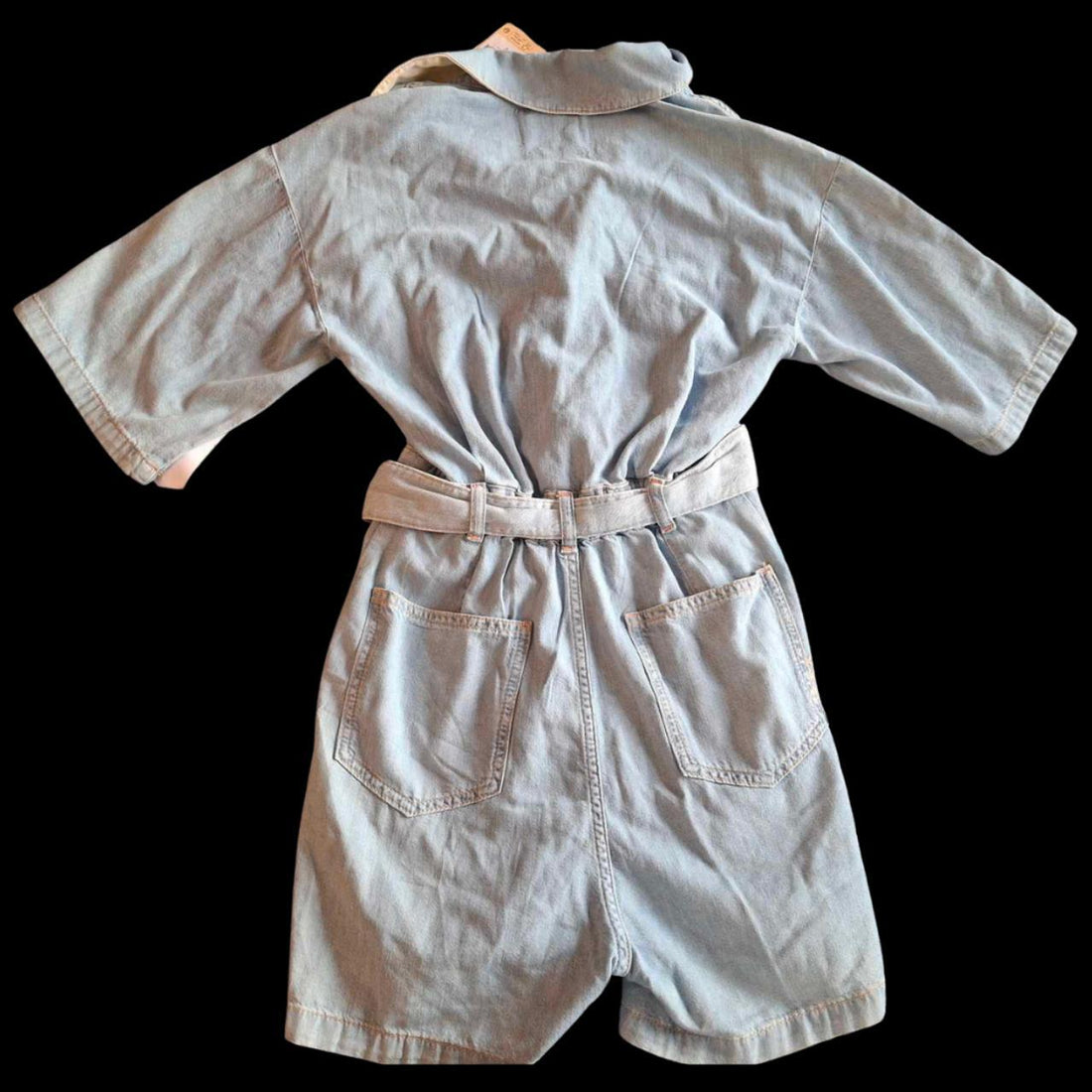 Scotch and Soda BNWT Denim Acid Wash Blue Playsuit Size 34 UK 6 - Festigal