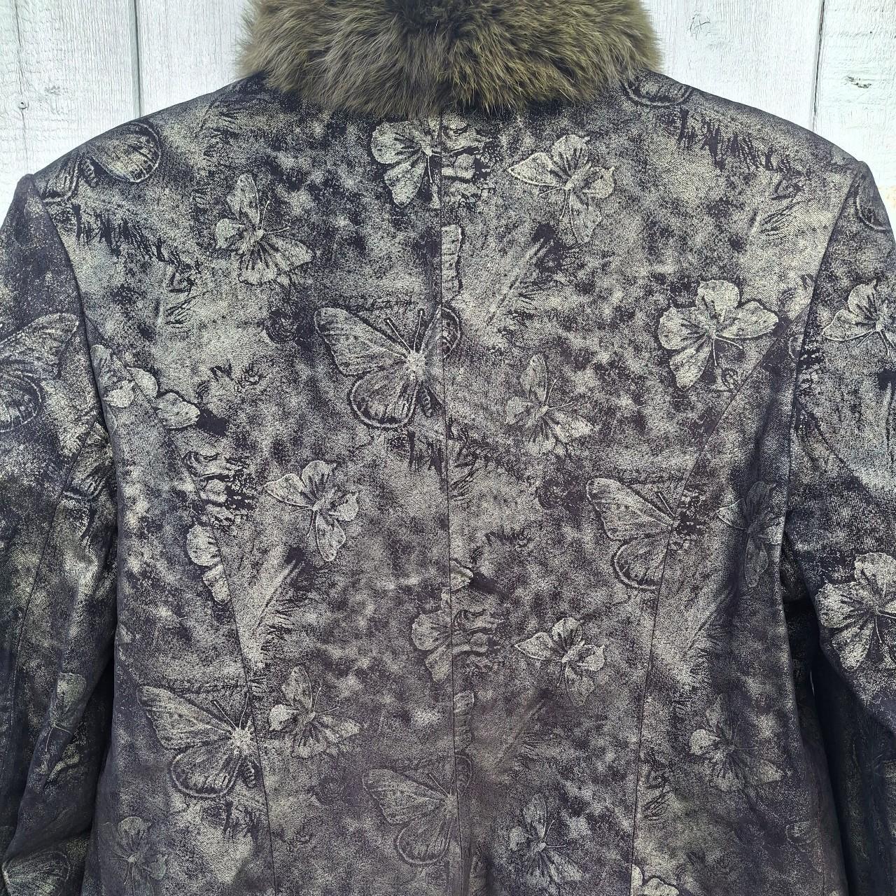 One of a kind Butterfly Real Leather Jacket. BNWT - Festigal