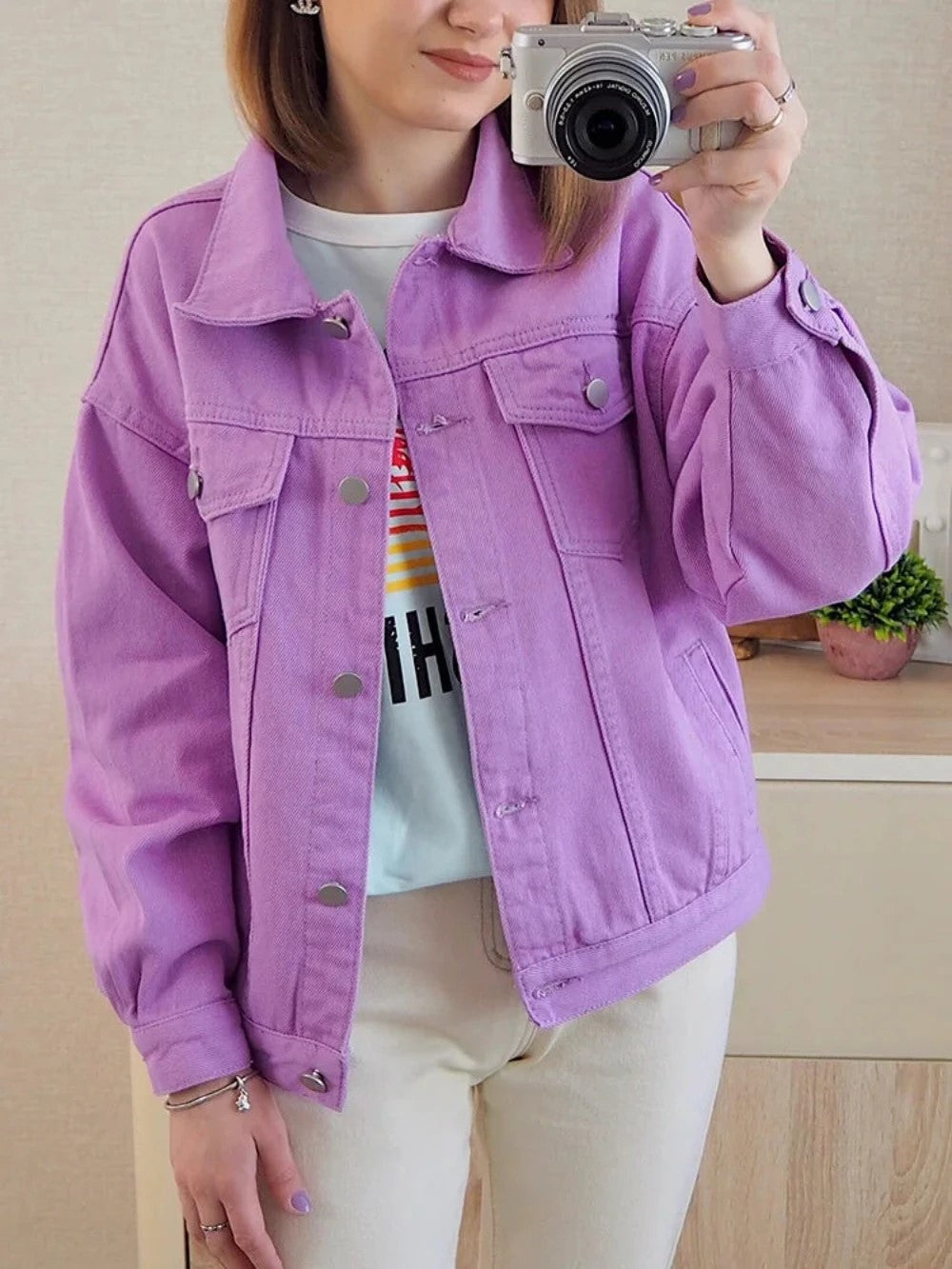 Pastel Coloured Denim Jackets - Festigal