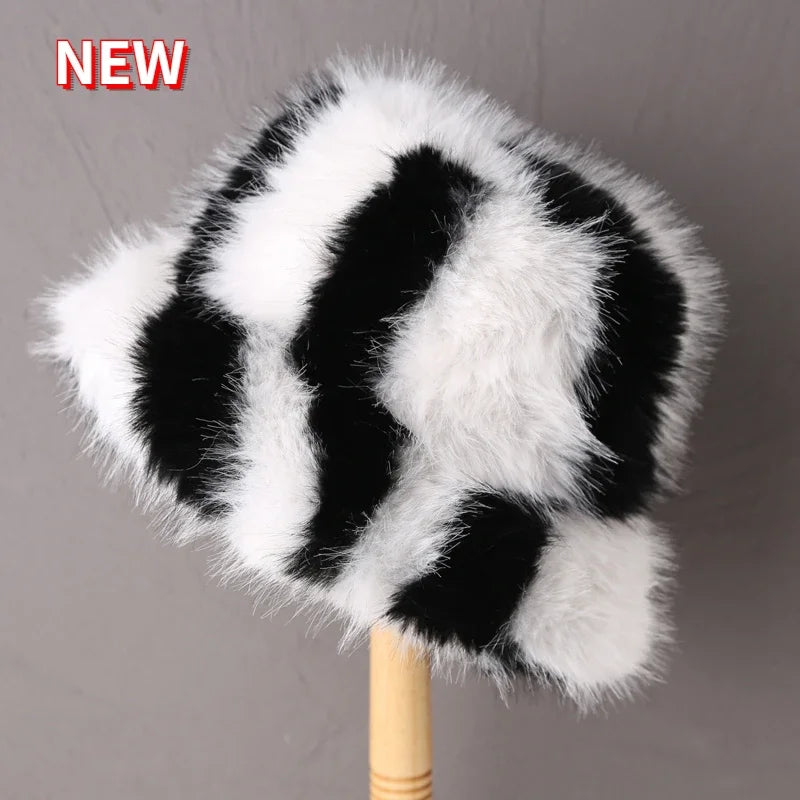 Faux Fur Bucket Hats - Festigal