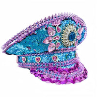 Rhinestone Spiked Steampunk Hat - Festigal