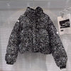 Sequin Puffer Bomber Jacket