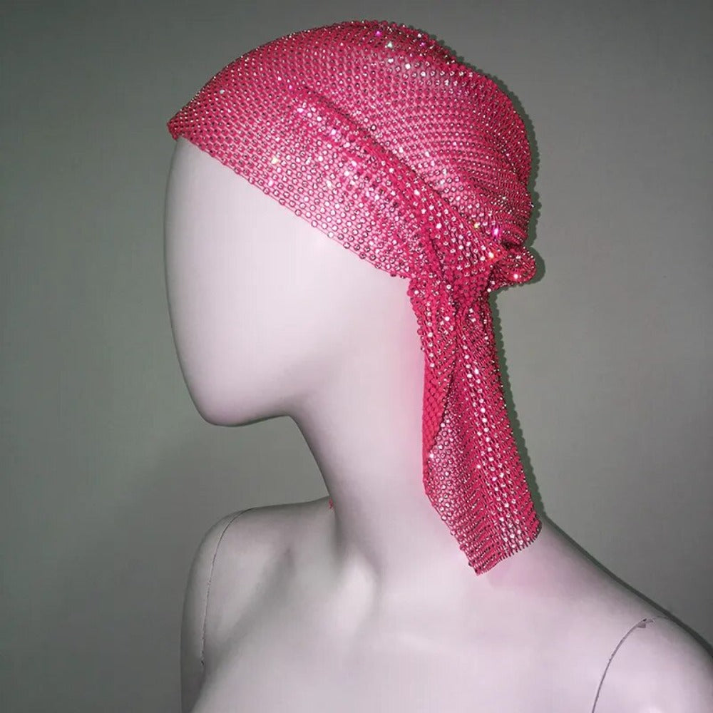 Rihanna Style Rhinestone Bandana - Festigal