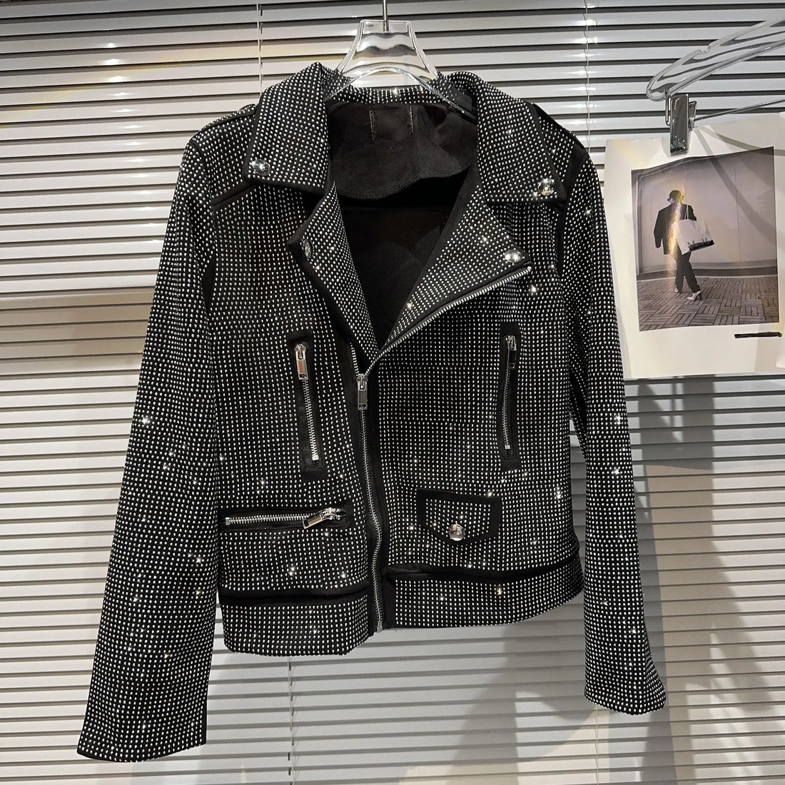 Sequin Biker Jacket - Festigal